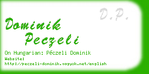 dominik peczeli business card